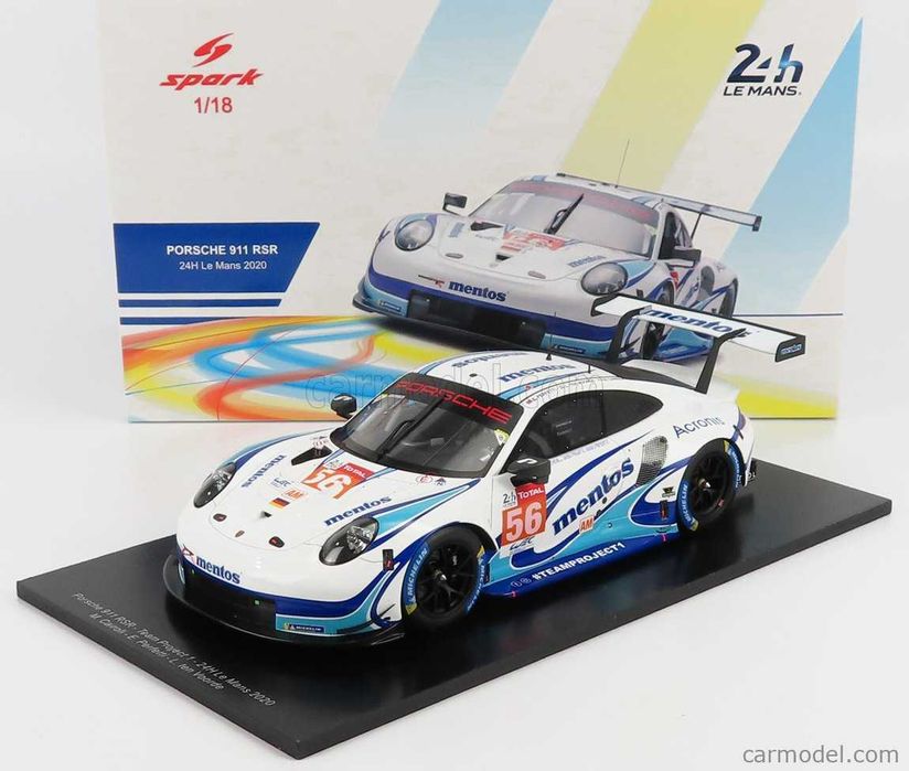 Porsche GT3 RSR Le Mans + 1/18 + Spark + Vários + Resina
