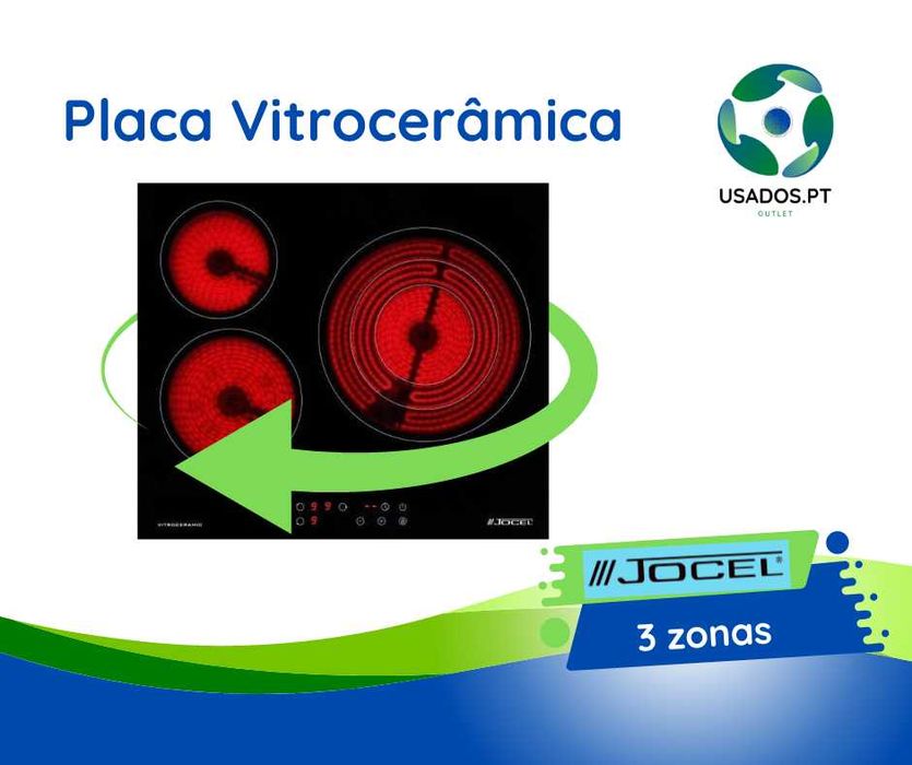 Placa Vitrocerâmica 3 Zonas Jocel