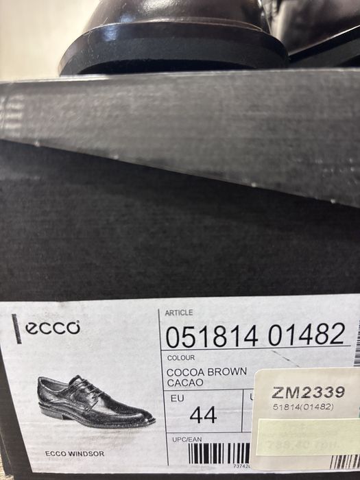 Чоловічі нові туфлі ECCO, 44 р.