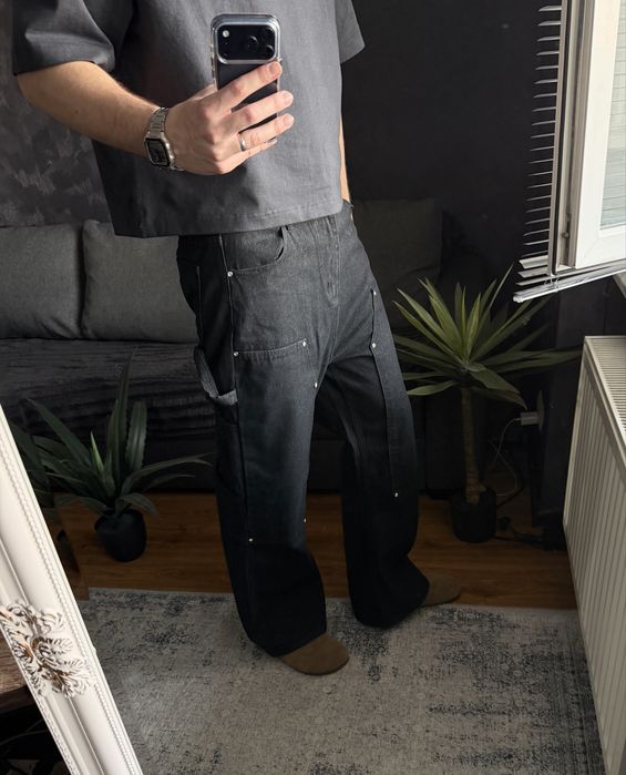Архівні буткат джинси Archive bootcut double knee jeans raw no faith