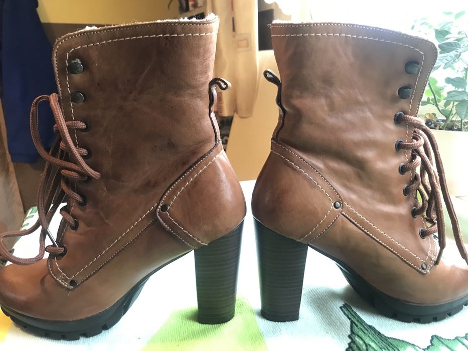 Buty damskie skórzane r37