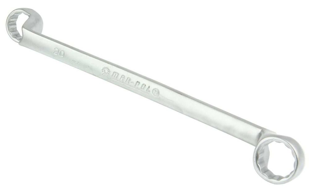 Klucze oczkowo odgięte  12 elementów 6-32 mm satyna komplet