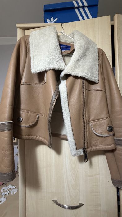 naturalny kożuch Burberry