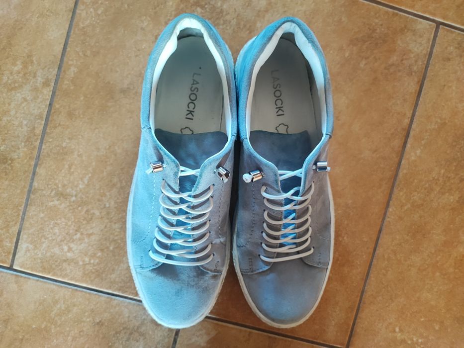 Półbuty sneakersy trampki skórzane Lasocki 38