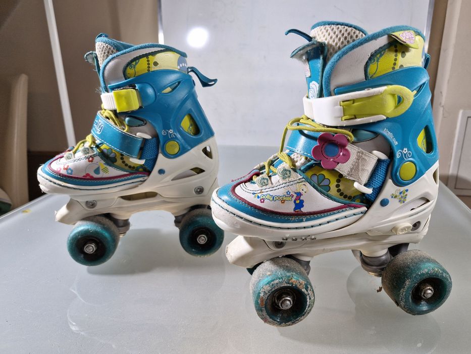 Wrotki Polly Pocket Rozmiar 30-33 z Regulacją Rozmiaru