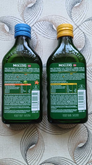 Suplement tran Mollers 250 ml.