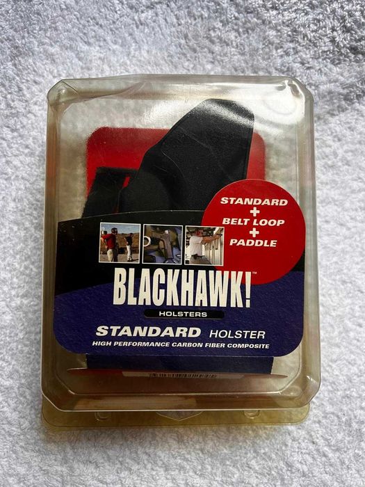 Coldre BLACKHAWK! CQC Destro para Glock 19, 23, 32 Polimero Preto