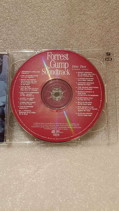 Forest Gump the Soundtrack 2CD
na płycie 2 * CD