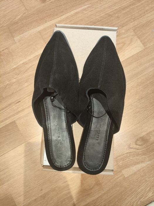 Шльопанці (сабо) жіночі reserved нові, замша