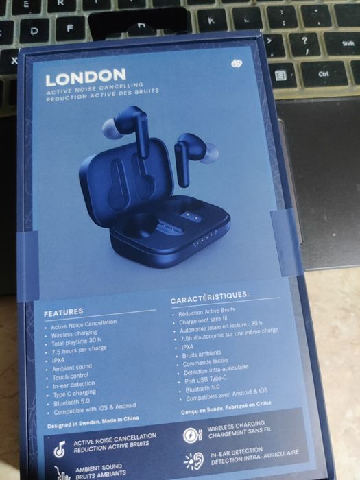 Słuchawki bezprzewodowe Urbanista London - dokanałowe - Bluetooth 5.0