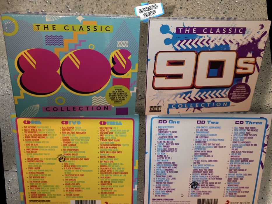 2CDs Compilações " Vários" -N°1 ANOS 80; 80's; 90's.