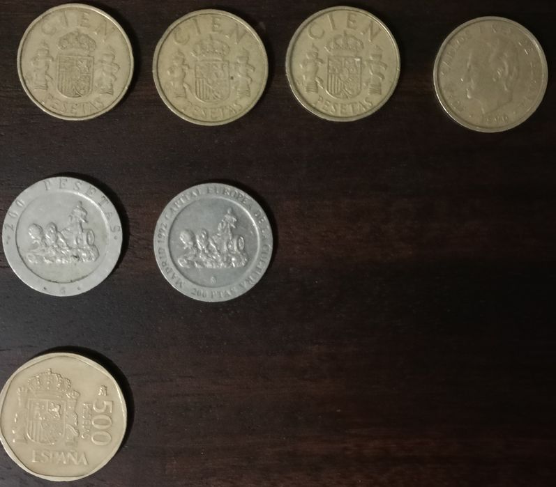 Moedas Europa. ESPANHA. Pesetas.