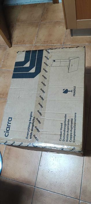 Exaustor de Parede CIARRA 60cm, 650m³/h, A+++