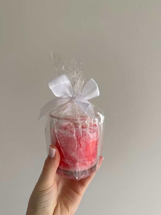 Świeca sojowa w szkle