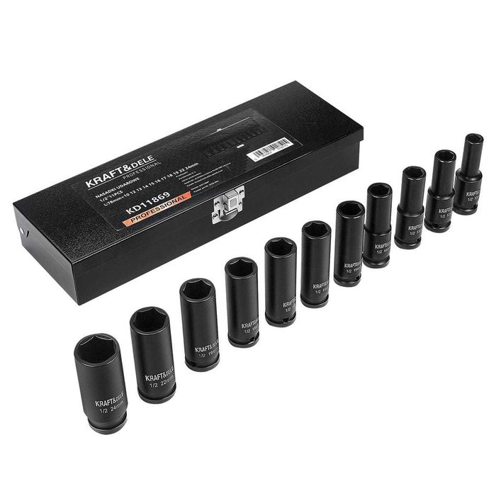 Profesjonalny zestaw nasadek udarowych Nasadki udarowe 1/2" KD11869