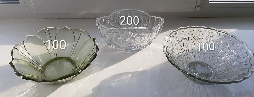 Посуд кольорове скло от 25 грн.