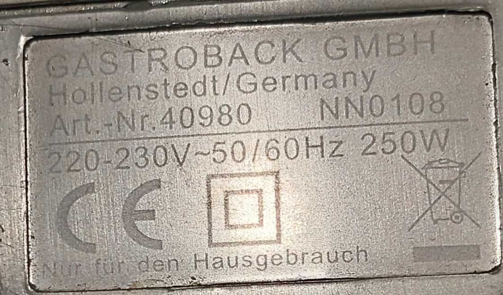 Миксер электрический Gastroback  Hand Mixer 250 W