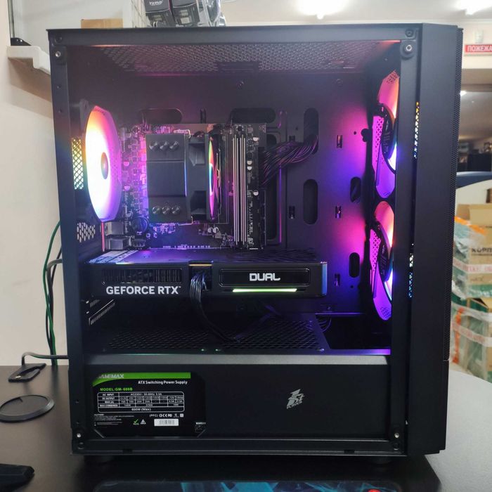 Компютер Новый Ryzen 5 5500, 16GB DDR4, RTX 5060 GDDR7, SSD 512GB NVMe