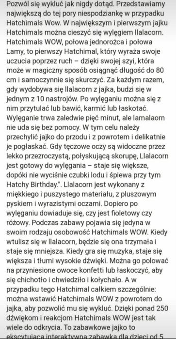 Hatchimals interaktywny pluszak