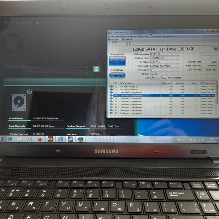 Ноутбук Samsung R523 (R580) I5 ,  ram  6gb