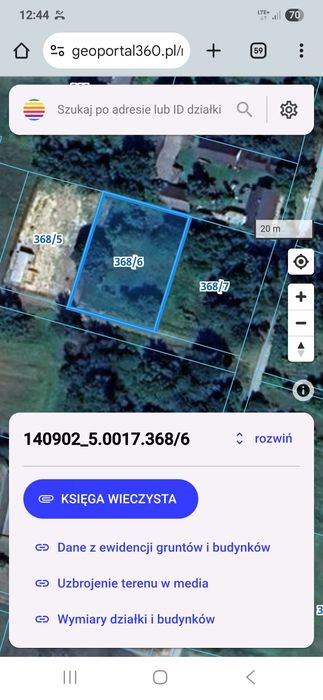 Działka budowlana nad Iłżanką.