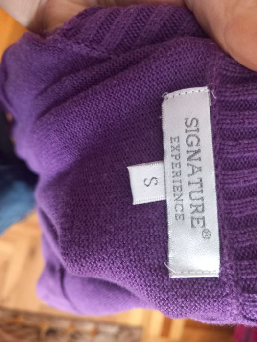 Fioletowy golf -tunika