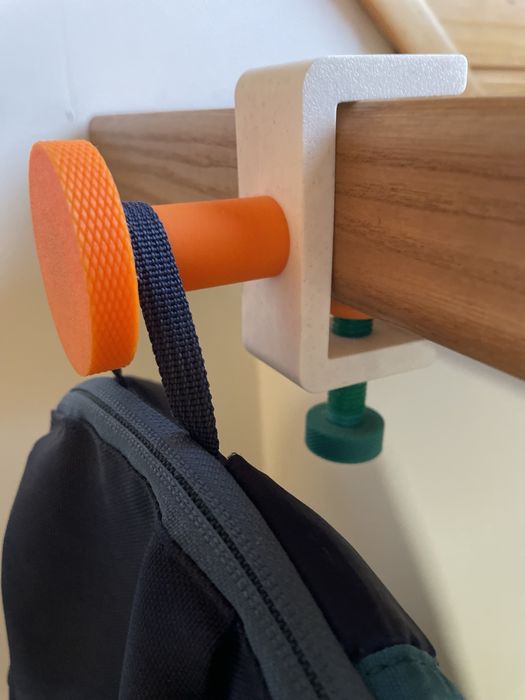 Гачок з зажимом, без свердління та клею