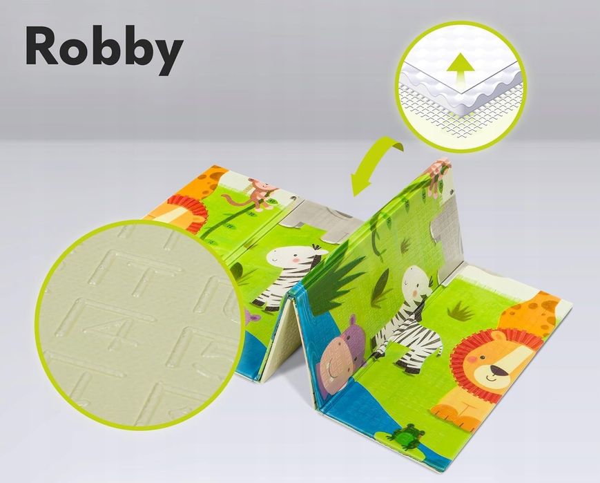 Lionelo Robby Mata dla dziecka składana 200x180cm