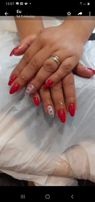 Unhas de gel/verniz gel/cabeleireiro