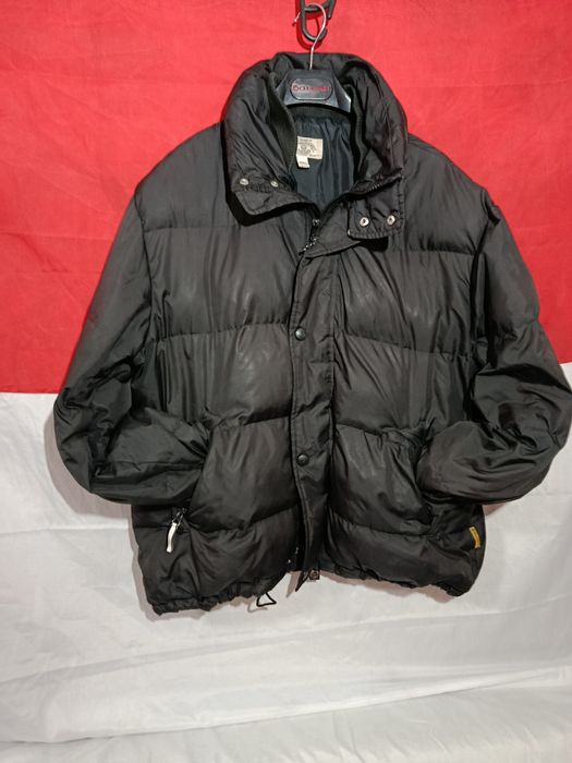 Мужской черный винтажный пуховик Армани Джинс оригинал раз.L