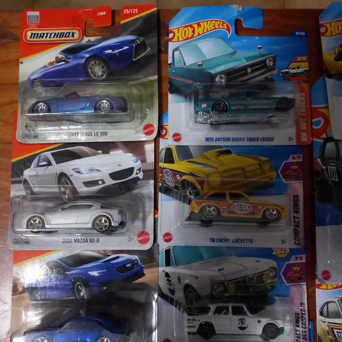 Hotwheels e Matchbox NOVOS com 20% de desconto