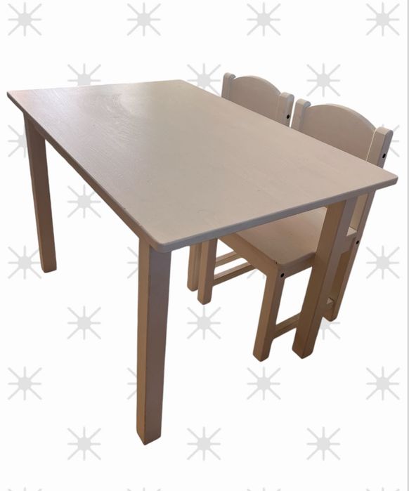 Children's Table and Chairs – White – IKEA64741180513154120