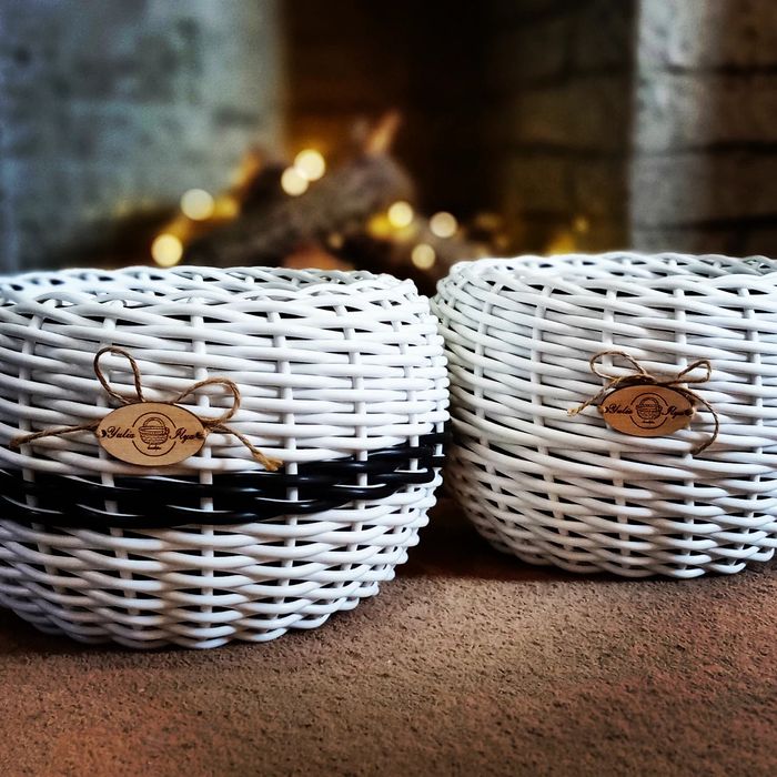 Кашпо з ротангу ручна робота