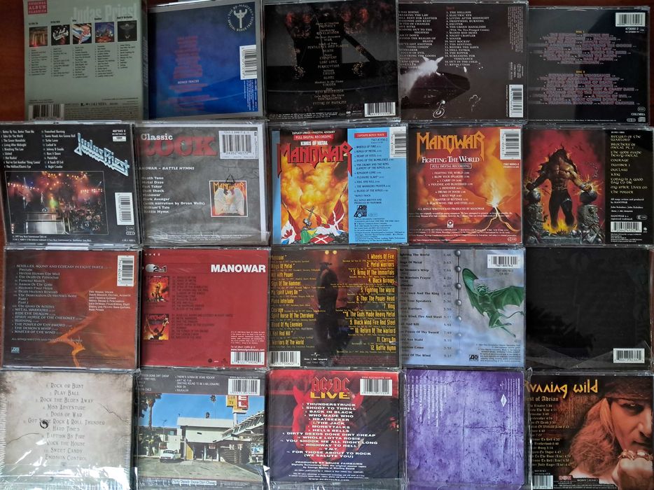 CD Audio  Iron Maiden Accept Sabbath Priest Helloween AC/DC Manowar Wild Slade