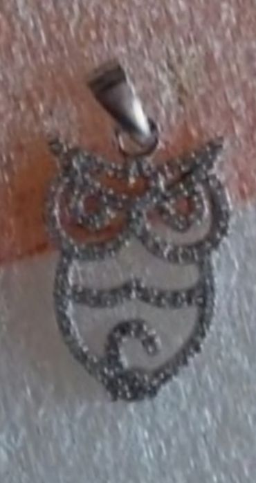 Pendente em prata contrastada