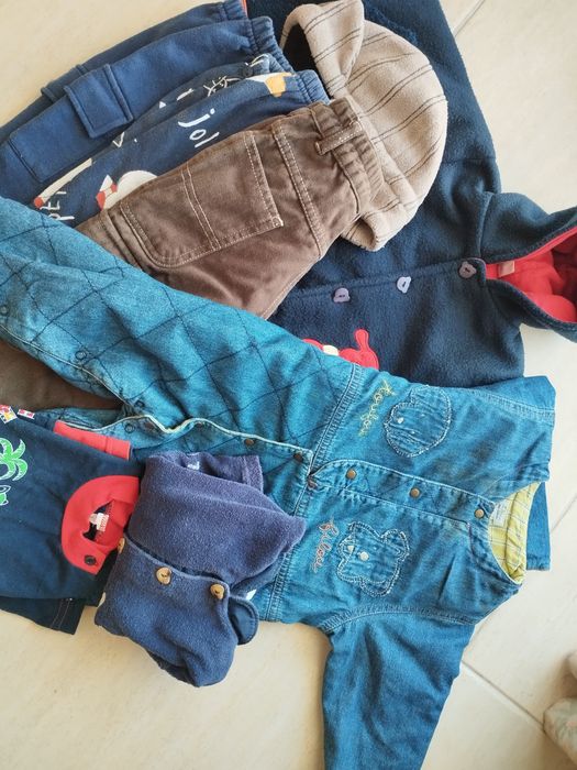 Lote roupa quente 8 peças