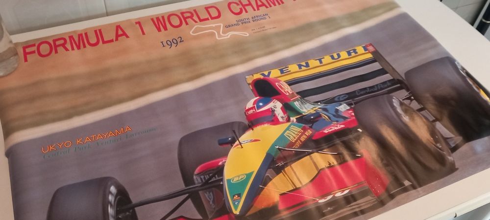 Poster publicitário GP África Sul 1992