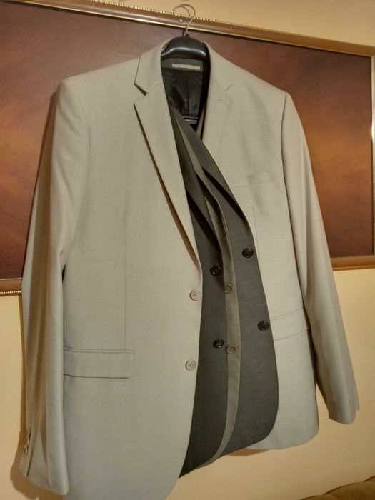 Піджак темно сірий чоловічий р.52-54!