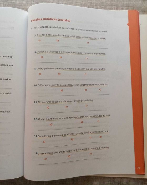 Caderno de atividades Português 8ºano- P8