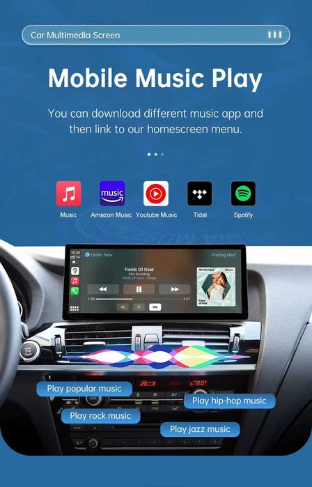 Apple CarPlay Android Auto Linux Radio Multimedialne FM RDS Bluetooth Nawigacja Yanosik AUX Google Maps BMW X3 F25 BMW X4 F26