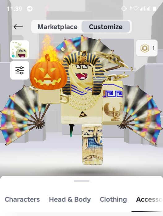 Аккаунт роблокс Roblox, headless, korblox, epic face, extreme headphon