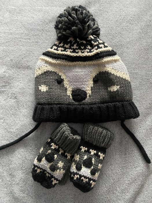 Шапка і рукавиці ZARA для хлопчика, розмір 48–50, нові