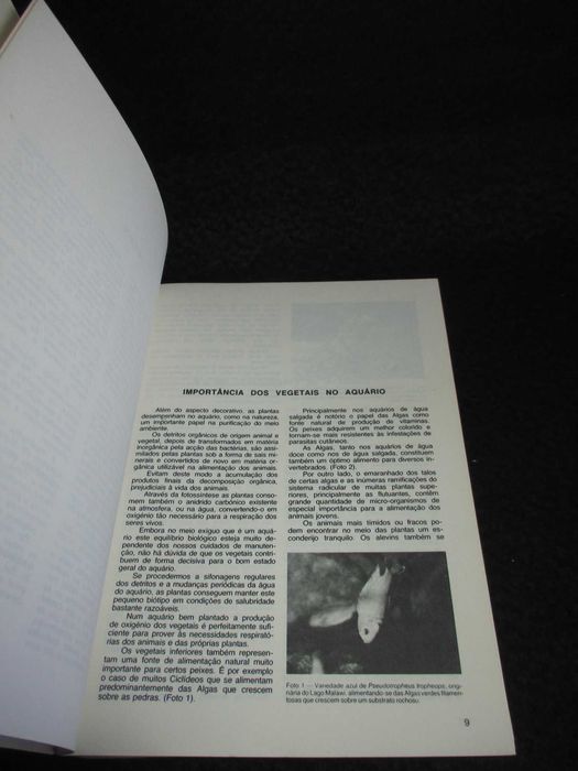 Livro Plantas de Aquário Paulo de Oliveira 1981
