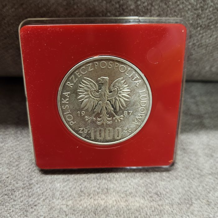 Muzeum Ślaskie srebro Próba 1000 zł 1987