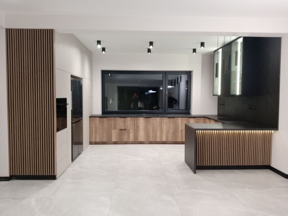 Meble kuchenne garderoby szafy biurowe łazienkowe na wymiar lamele