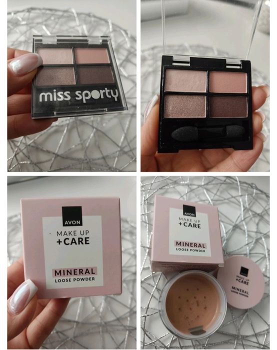 Duży zestaw kosmetyków do makijażu