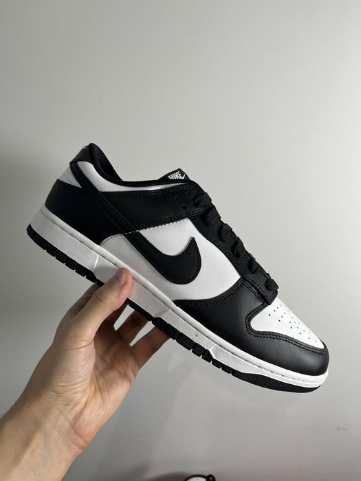 Кросівки nike dunk low panda чорні original 44.5/45.5