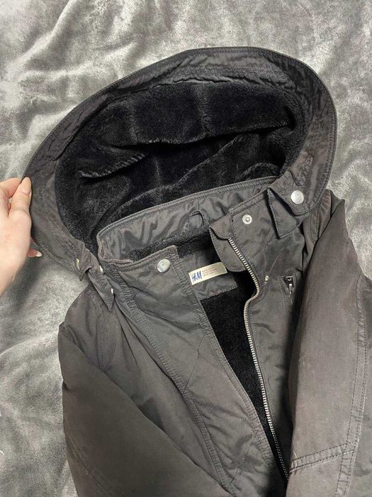 куртка-парка h&m дитяча чорна б/у
