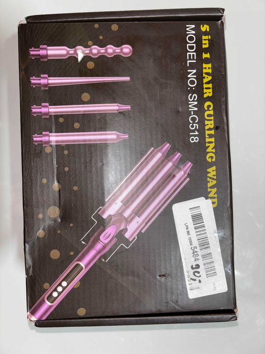 Lokownica 5 w 1 lokówka falista, regulacja, lokówka z końcówkami