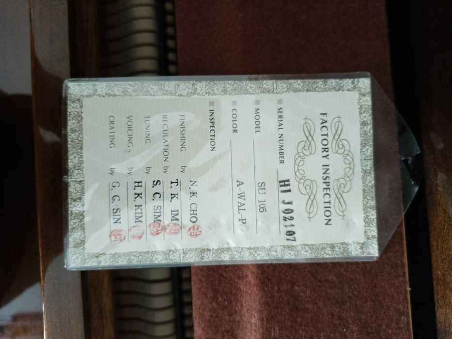 Pianino firmy samick